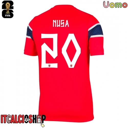 Norvegia Antonio Nusa #20 Prima Maglia Mondiali 2026 Manica Corta